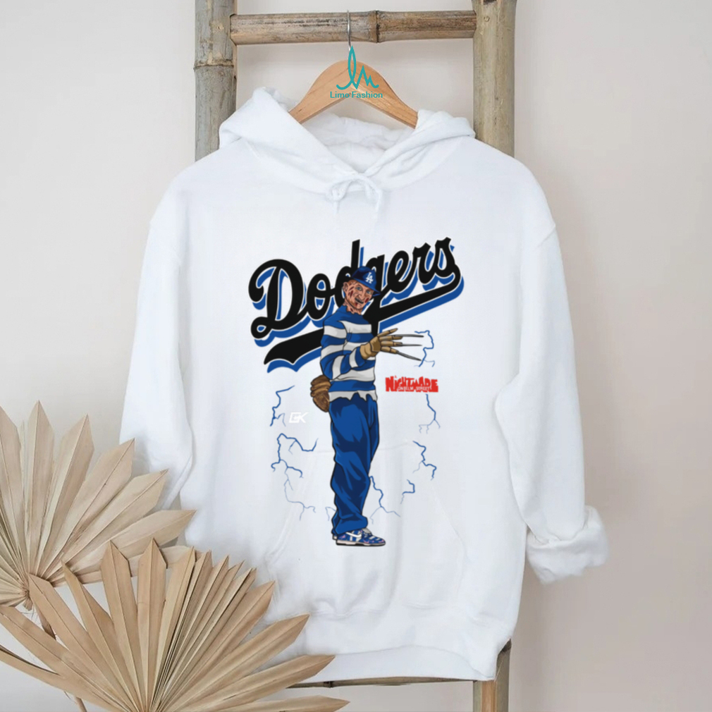 Los Angeles Dodgers Freddy Krueger BasebaShirt Los Angeles Dodgers Freddy Krueger BasebaShirt