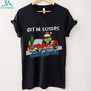 Los Angeles Dodgers Grinch Christmas T Shirt Get In Losers We’re Stealing Christmas Holiday Tee