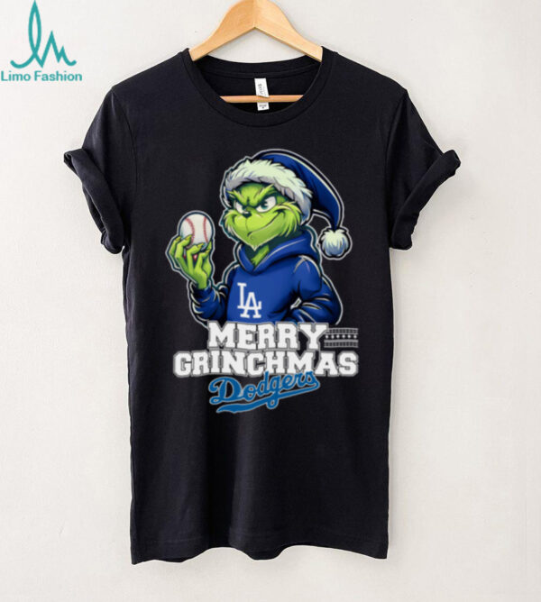 Los Angeles Dodgers Grinch Christmas T Shirt Merry Christmas Baseball Tee
