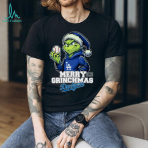 Los Angeles Dodgers Grinch Christmas T Shirt Merry Christmas Baseball Tee