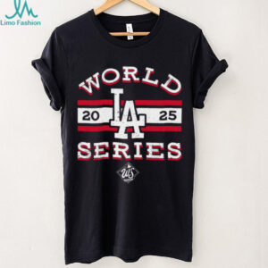 Los Angeles Dodgers Majestic Threads World Series 2025 LA Logo T Shirt