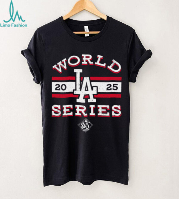 Los Angeles Dodgers Majestic Threads World Series 2025 LA Logo T Shirt