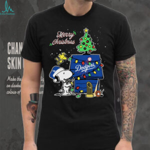 Los Angeles Dodgers Merry Christmas With Snoopy Baby Champions Shirt