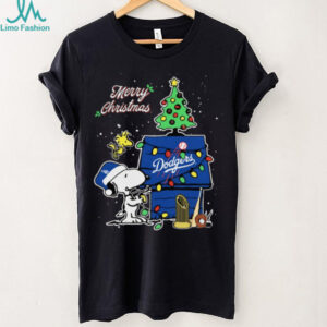 Los Angeles Dodgers Merry Christmas With Snoopy Baby Champions Shirt