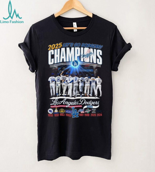 Los Angeles Dodgers National League Champions 2025 Lets Go Dodgers Unisex T Shirt