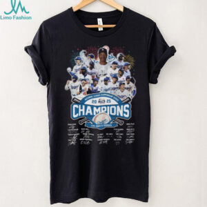 Los Angeles Dodgers National League Champions 2025 Signature Unisex T Shirt