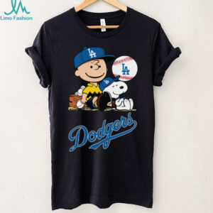 Los Angeles Dodgers Snoopy Charlie Brown Peanuts T Shirt