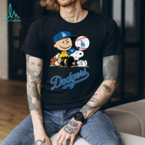 Los Angeles Dodgers Snoopy Charlie Brown Peanuts T Shirt
