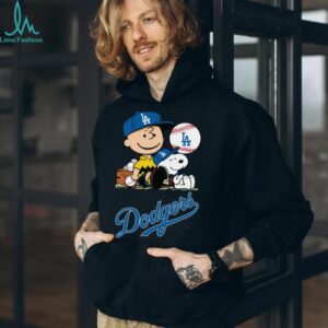 Los Angeles Dodgers Snoopy Charlie Brown Peanuts T Shirt