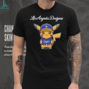 Los Angeles Dodgers X Pikachu Logo T shirt