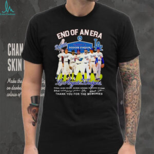 Los Angeles Dodgers end of an era thank you for the memories signatures shirt