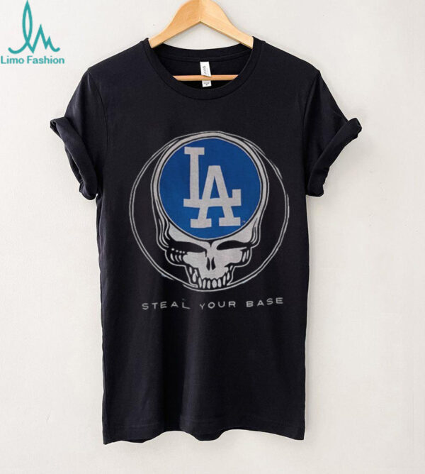Los Angeles Dodgers steal your base Grateful Dead skull shirt