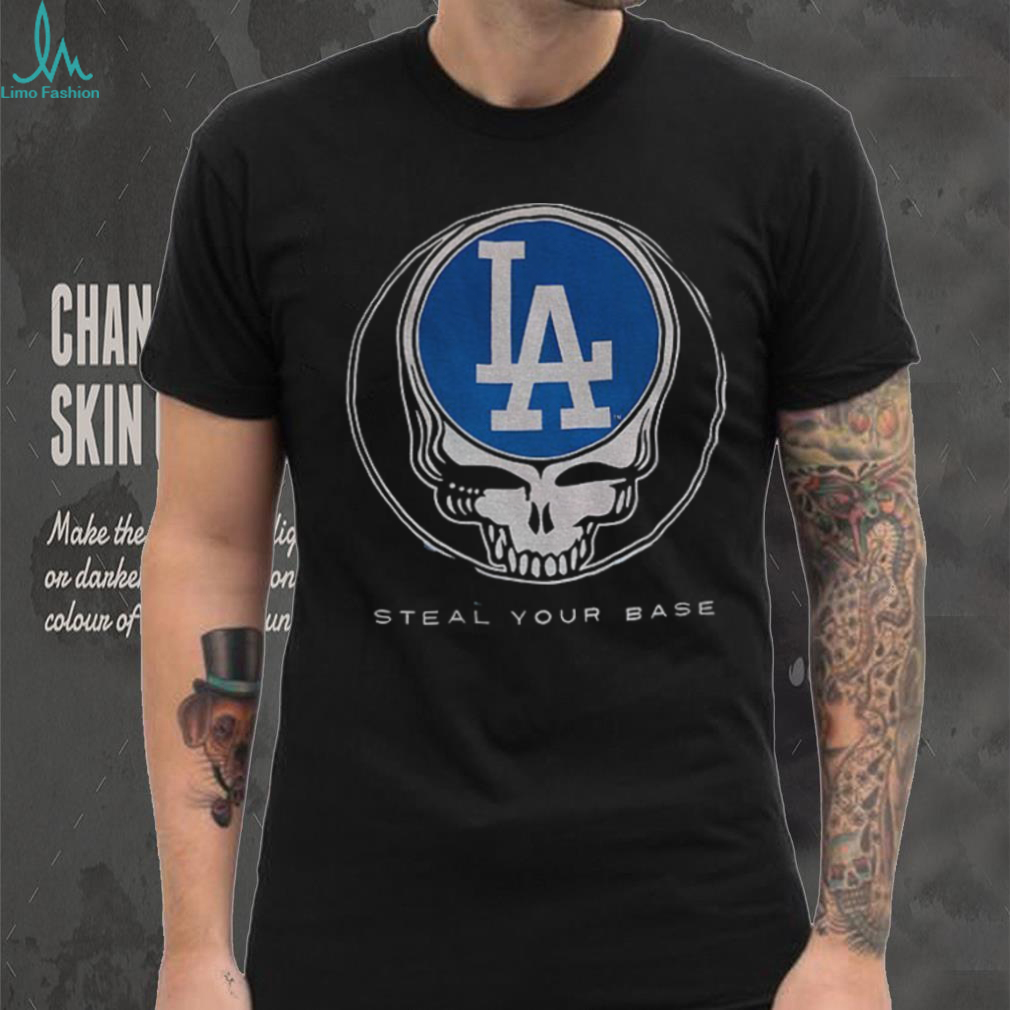 Los Angeles Dodgers steal your base Grateful Dead skull shirt Los Angeles Dodgers steal your base Grateful Dead skull shirt