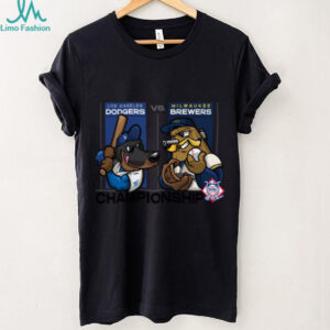 Los Angeles Dodgers vs Milwaukee Brewers Mascot Championship 2025 MLB TShirt