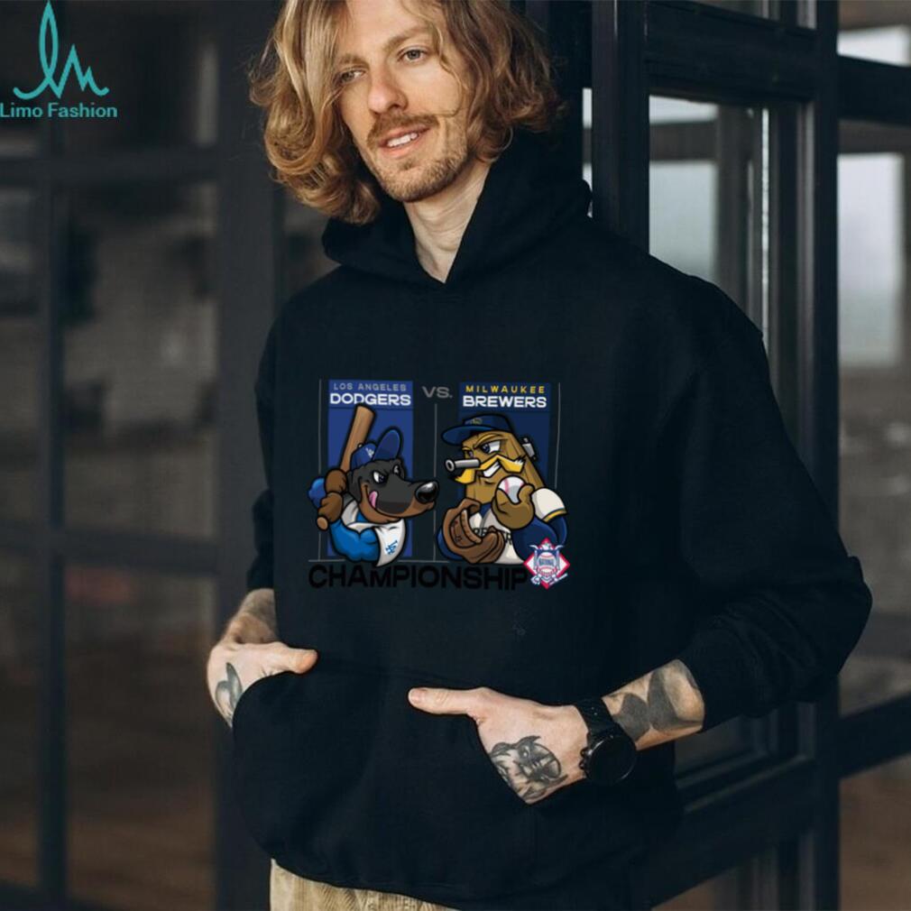 Los Angeles Dodgers vs Milwaukee Brewers Mascot Championship 2025 MLB TShirt Los Angeles Dodgers vs Milwaukee Brewers Mascot Championship 2025 MLB TShirt