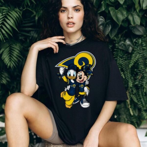 Los Angeles Rams Mickey Mouse Donald Duck T Shirt