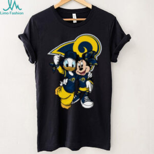 Los Angeles Rams Mickey Mouse Donald Duck T Shirt