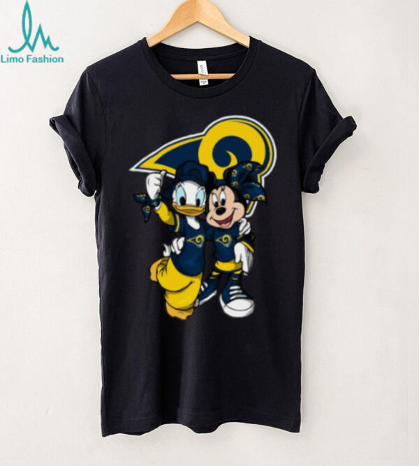 Los Angeles Rams Mickey Mouse Donald Duck T Shirt