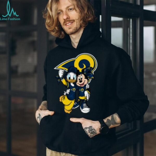 Los Angeles Rams Mickey Mouse Donald Duck T Shirt