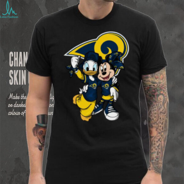 Los Angeles Rams Mickey Mouse Donald Duck T Shirt
