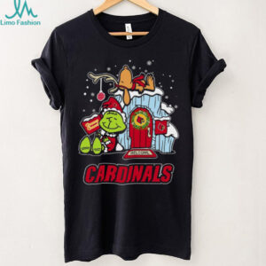 Louisville Cardinals Grinch and Snoopy Nuts Welcome Christmas T Shirt