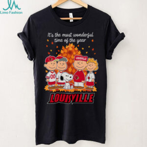 Louisville Cardinals x Peanuts Fall T Shirt It’s the Most Wonderful Time of the Year