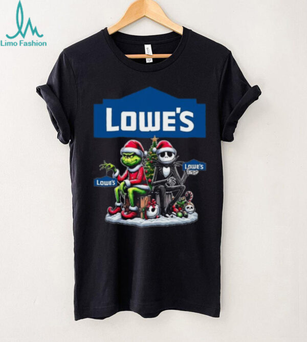 Lowes Christmas The Grinch And Jack Skellington Unwilling Friends Logo T Shirt