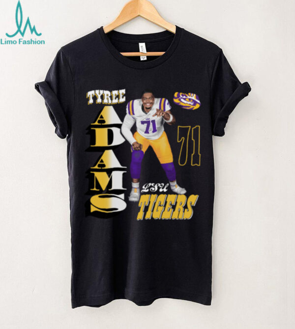 Lsu Tigers Football Tyree Adams Portrait T Shirt