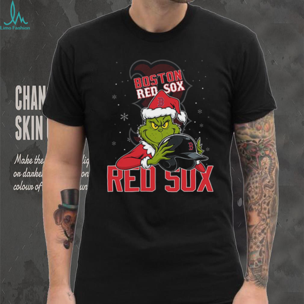 MLB Boston Red Sox Christmas Grinch Helmets Baseball Logo Shirt MLB Boston Red Sox Christmas Grinch Helmets Baseball Logo Shirt