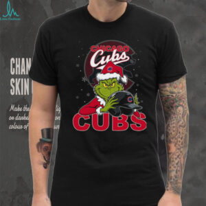 MLB Chicago Cubs Christmas Grinch Helmets Baseball Logo Shirt