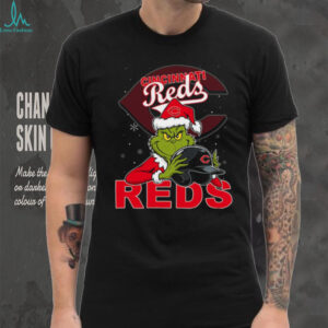 MLB Cincinnati Reds Christmas Grinch Helmets Baseball Logo Shirt
