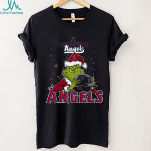 MLB Los Angeles Angels Christmas Grinch Helmets Baseball Logo T Shirt