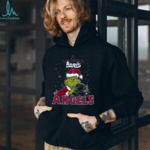 MLB Los Angeles Angels Christmas Grinch Helmets Baseball Logo T Shirt