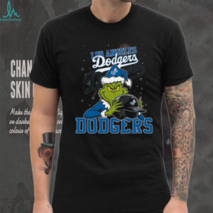 MLB Los Angeles Dodgers Christmas Grinch Helmets Baseball Logo T Shirt
