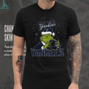 MLB New York Yankees Christmas Grinch Helmets Baseball Logo Shirt