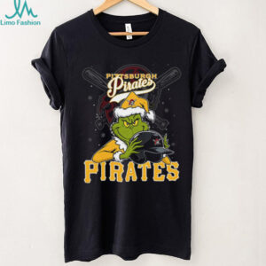 MLB Pittsburgh Pirates Christmas Grinch Helmets Baseball Logo T Shirt