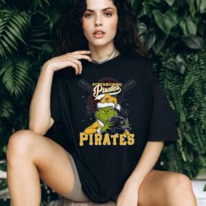 MLB Pittsburgh Pirates Christmas Grinch Helmets Baseball Logo T Shirt