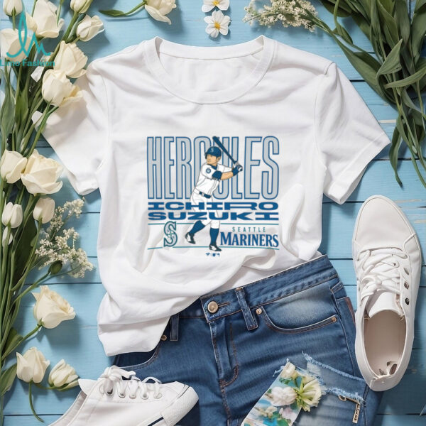 MLB Seattle Mariners Ichiro Suzuki Cooperstown Player T Shirt