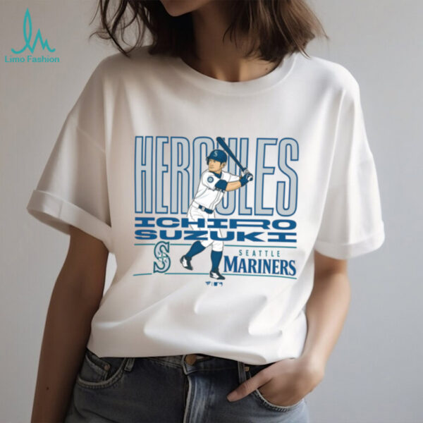 MLB Seattle Mariners Ichiro Suzuki Cooperstown Player T Shirt