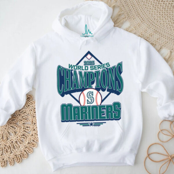 MLB Shop Seattle Mariners 2025 World Series Champions Victory Trophy T Shirt