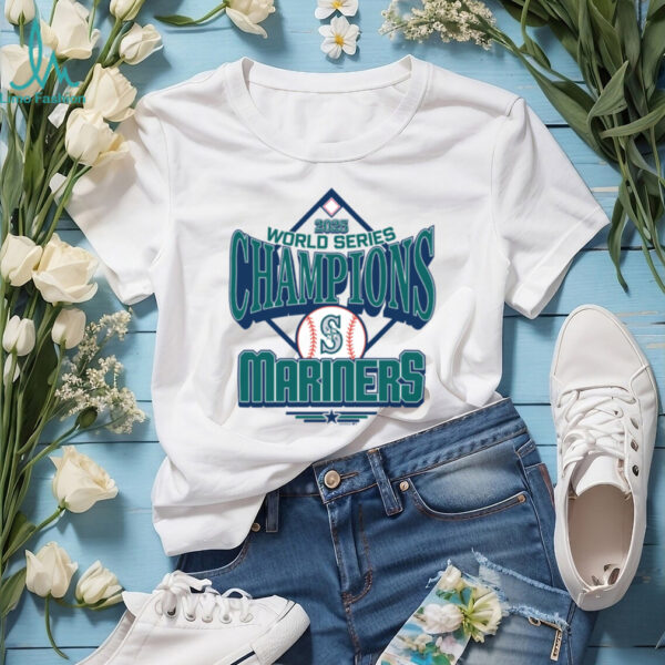 MLB Shop Seattle Mariners 2025 World Series Champions Victory Trophy T Shirt