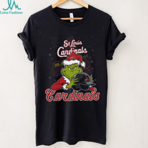 MLB St Louis Cardinals Christmas Grinch Helmets Baseball Logo Shirt