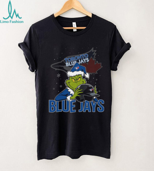 MLB Toronto Blue Jays Christmas Grinch Helmets Baseball Logo T Shirt