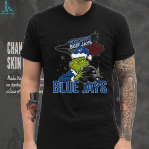 MLB Toronto Blue Jays Christmas Grinch Helmets Baseball Logo T Shirt