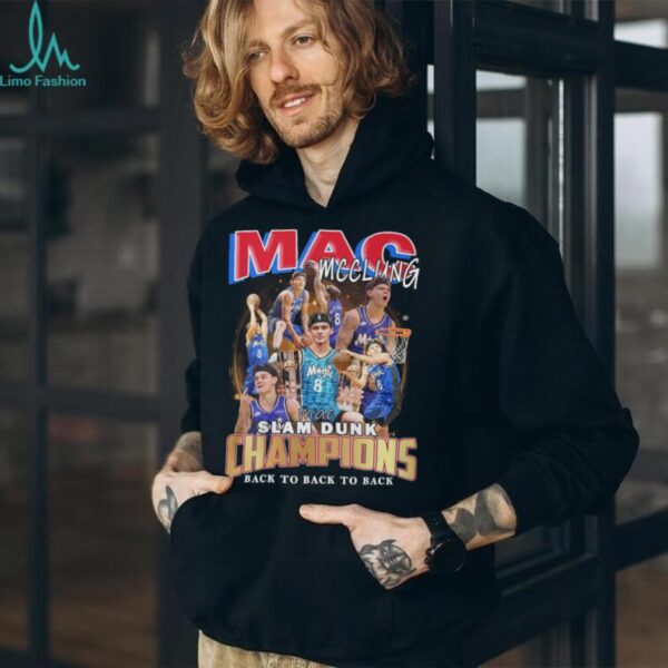 Mac Mcclung Slam Dunk Champions 2025 Back To Back To Back Orlando Magic shirt