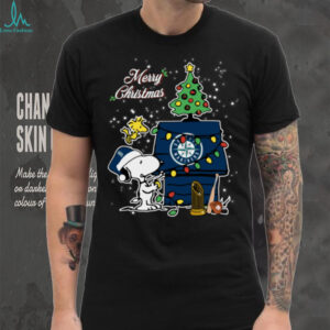 Mariners Shop Merry Christmas With Snoopy Baby Seattle Mariners T Shirt