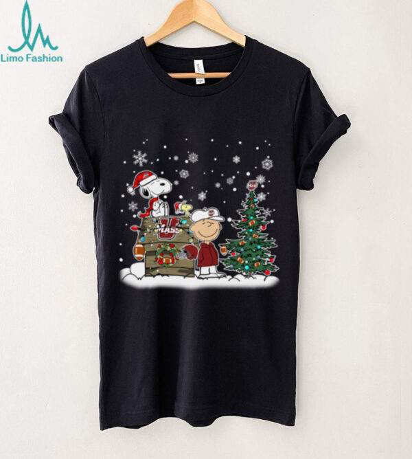 Massachusetts Minutemen Snoopy Charlie Brown Christmas Holiday T Shirt