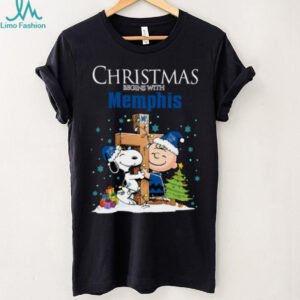 Memphis Tigers Snoopy Christmas Shirt Charlie Brown Holiday Football Tee