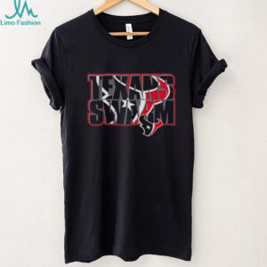 Men's Black Houston Texans Team Stacked Logo Shirt