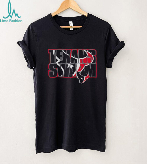 Men’s Black Houston Texans Team Stacked Logo Shirt